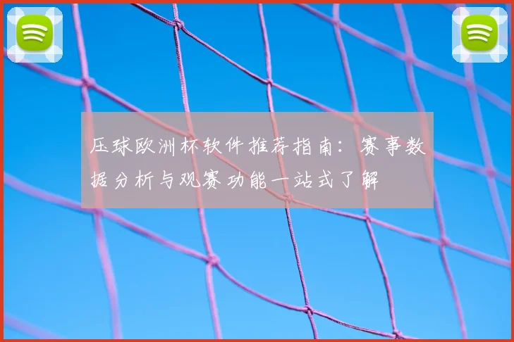 压球欧洲杯软件推荐指南：赛事数据分析与观赛功能一站式了解