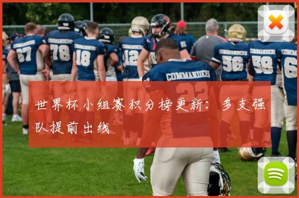 世界杯小组赛积分榜更新：多支强队提前出线
